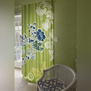 4 Panels Anthropologie Tabitha Spiral Vine Curtain Panels 96 inch